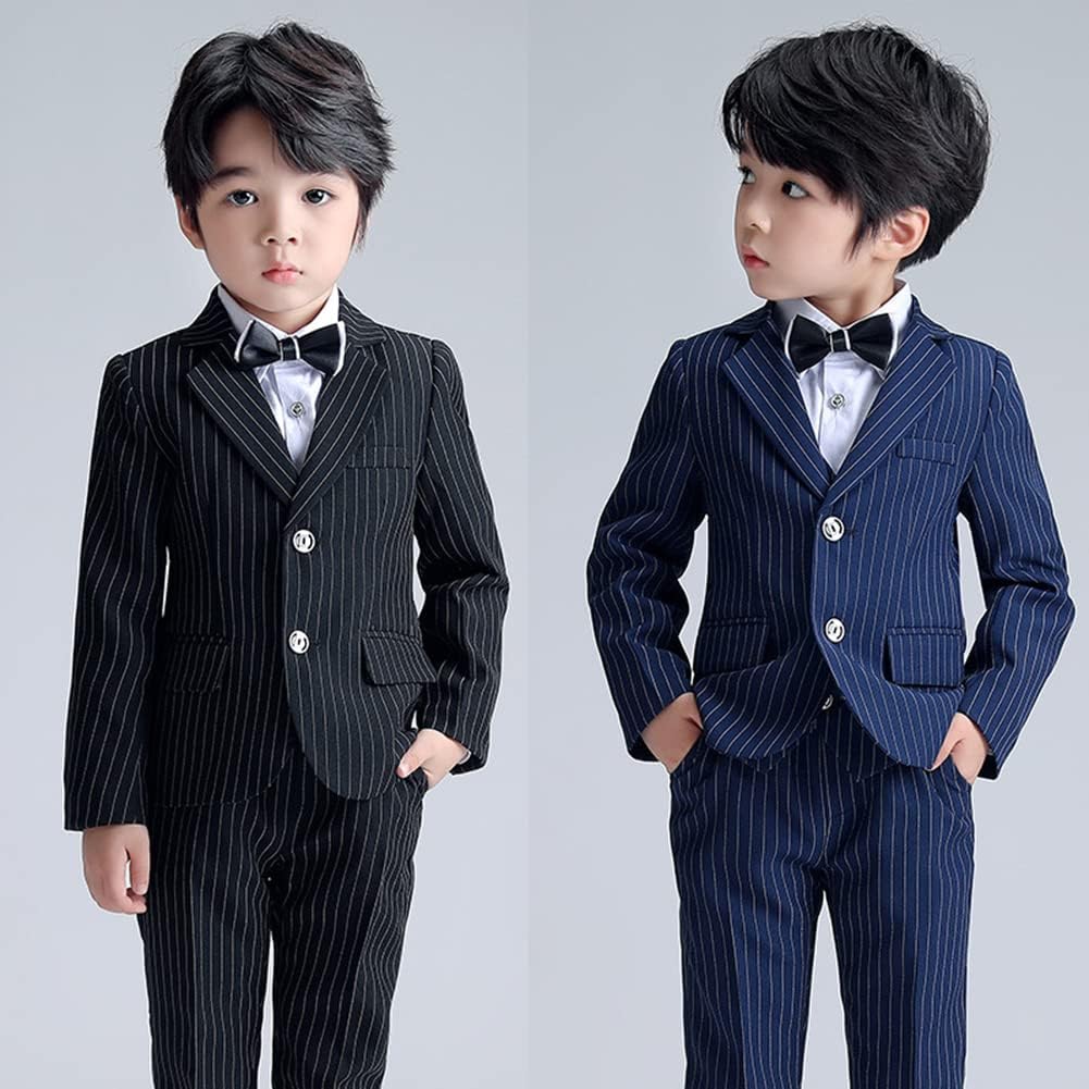 11-12 year LOLANTA Boys Suit Wedding Ring Bearer Outfit Kids Suit Set, Blazer Pants Bow Tie Dress Clothes Formal Wear